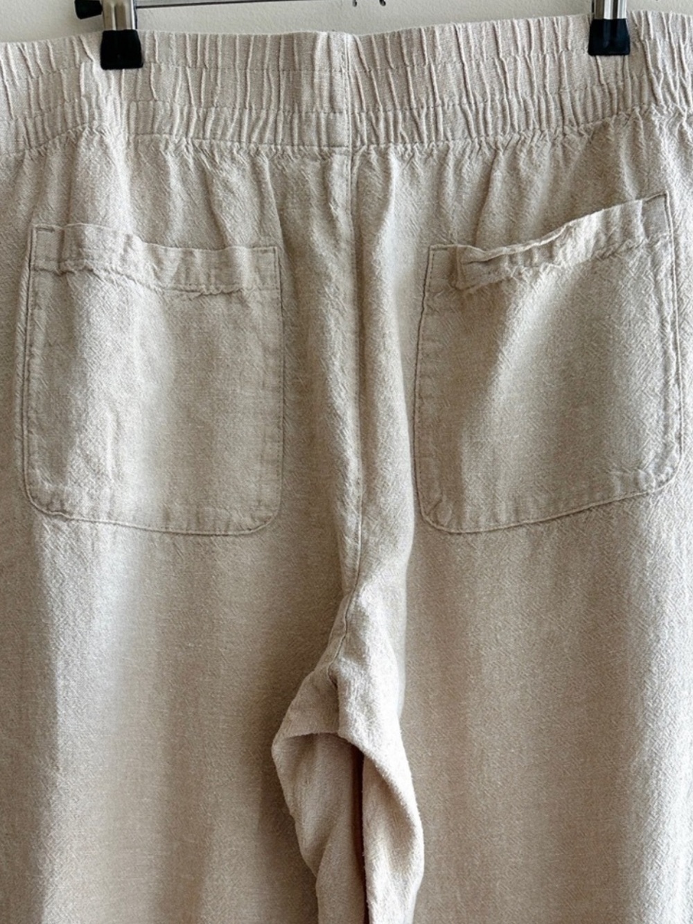 Old Navy High-Rise Wide Leg Comfort Waistband Linen Blend Pants - Picture 8 of 9